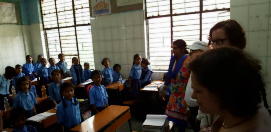 in lesson, learning, school, India