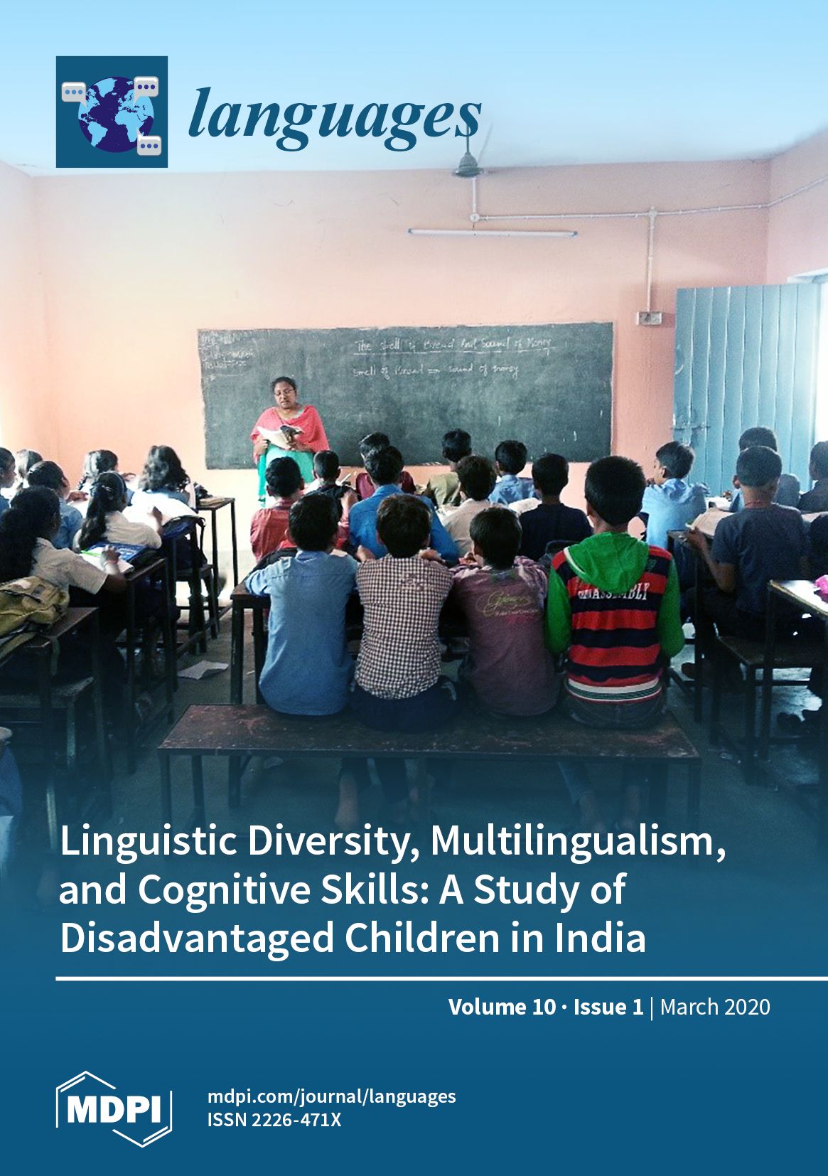 Our recent publication chosen as the cover of the journal "Languages"